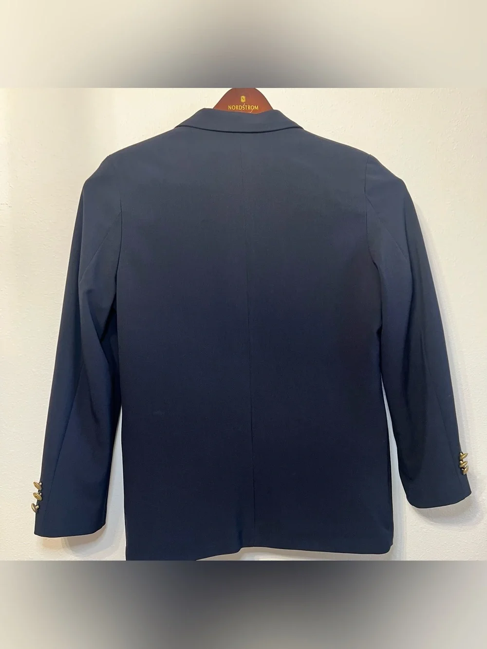 Crown & Ivy Boys Navy Blue Blazer Sport Coat Gold Button NWT 14